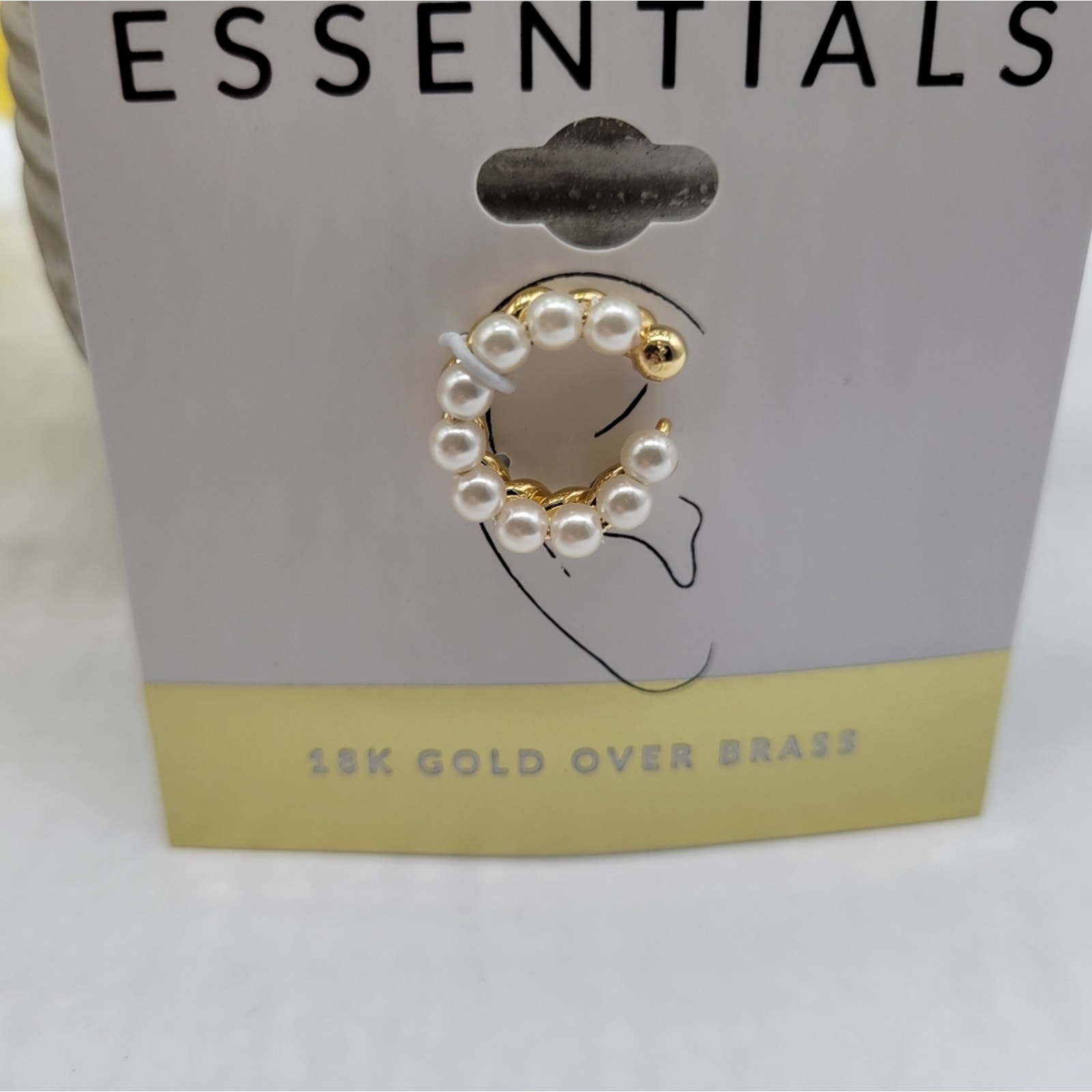 Ear Cuff, 18k Plated, New With Tags